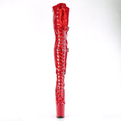 Pleaser   FLAMINGO-3028 Red Str. Pat/rot
