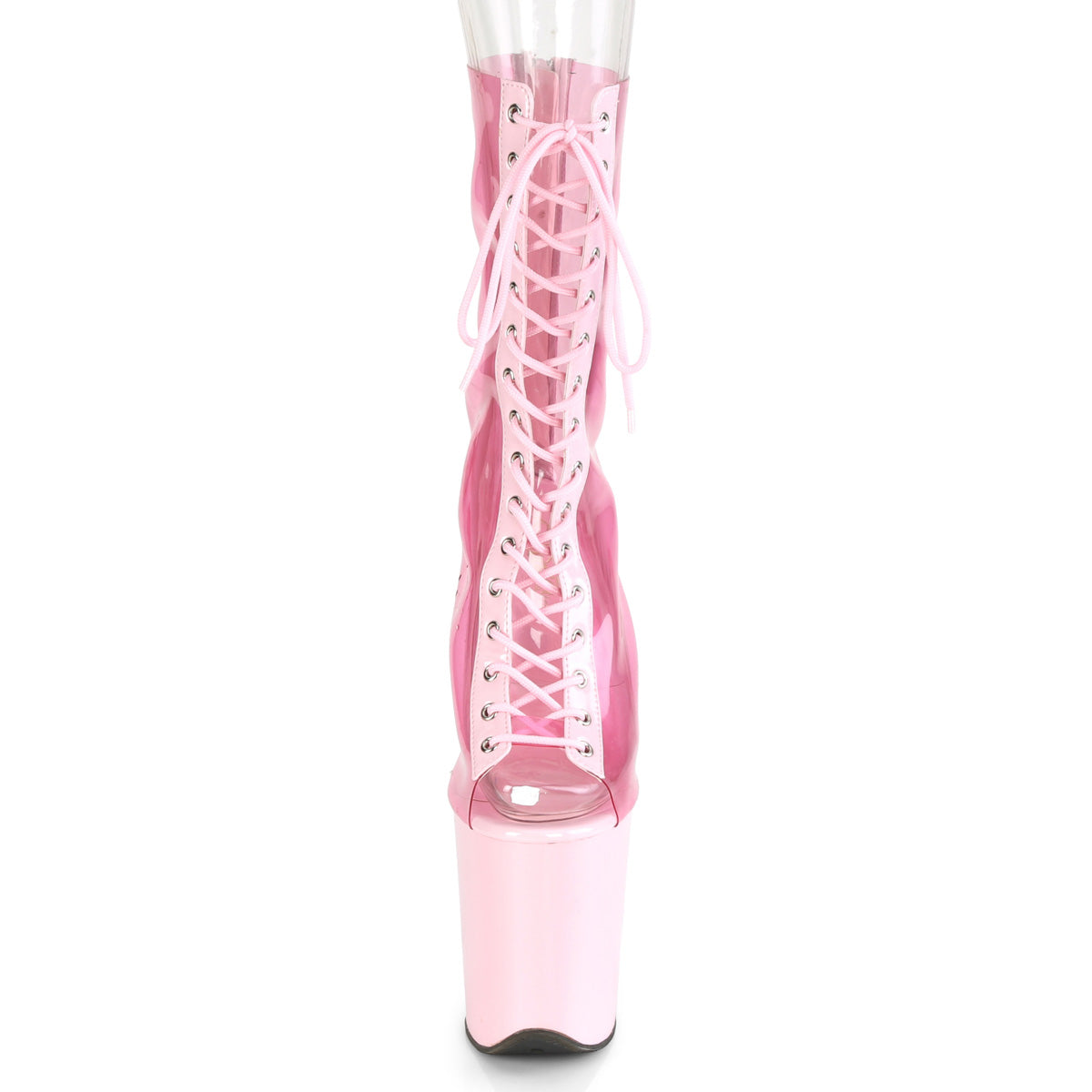 Pleaser Damen Knöchelstiefel FLAMINGO-800-34 B. Pink PVC-B. Rosa Pat / b. Rosa