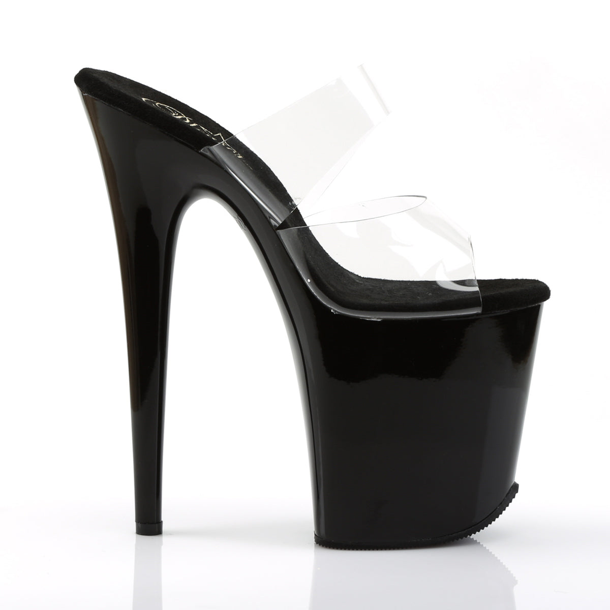 Pleaser Damen Sandalen FLAMINGO-802 CLR / BLK