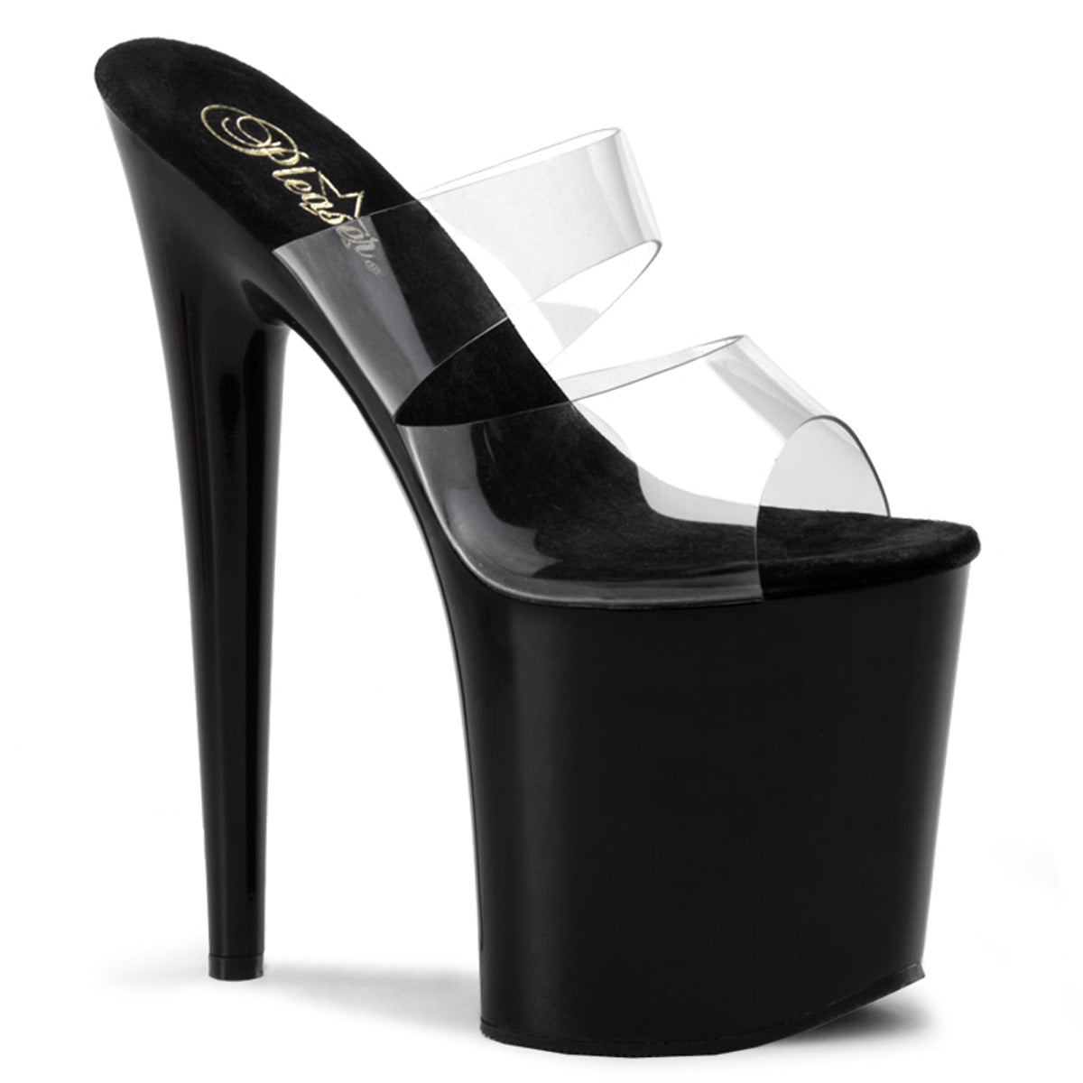 Pleaser Damen Sandalen FLAMINGO-802 CLR / BLK
