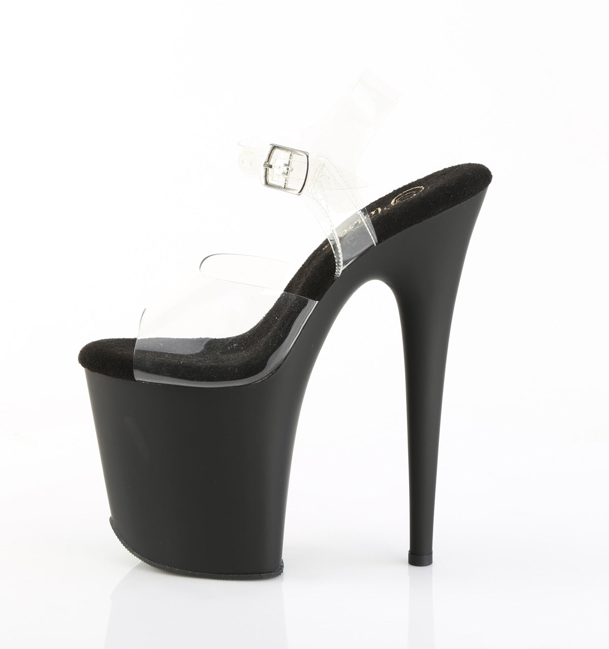 Pleaser Women's Platform Shoes FLAMINGO-808 Clr/Blk Matte