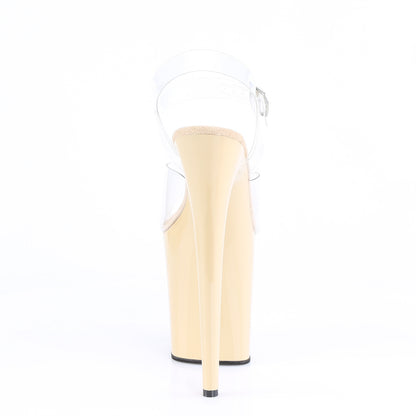 Pleaser Women's Platform Shoes FLAMINGO-808 Clr/Cream