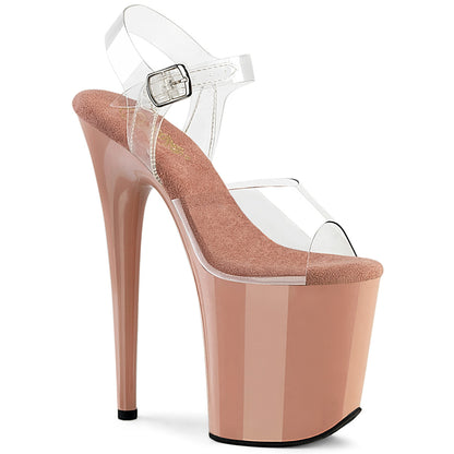 Pleaser Women's Platform Shoes FLAMINGO-808 Clr/Blush