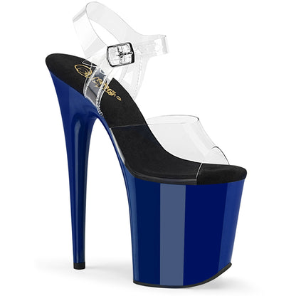 Pleaser  Sandalen FLAMINGO-808 CLR / Royal Blue