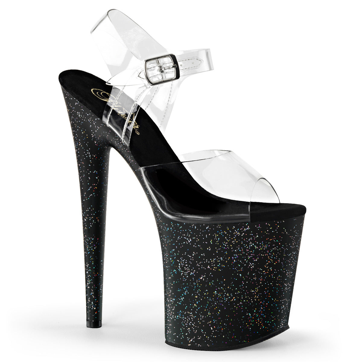 Pleaser Damen Sandalen FLAMINGO-808mg CLR / BLK