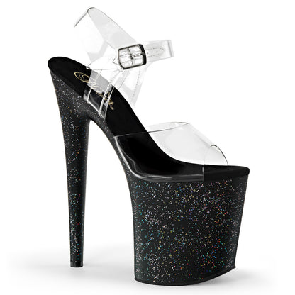 Pleaser Damen Sandalen FLAMINGO-808mg CLR / BLK