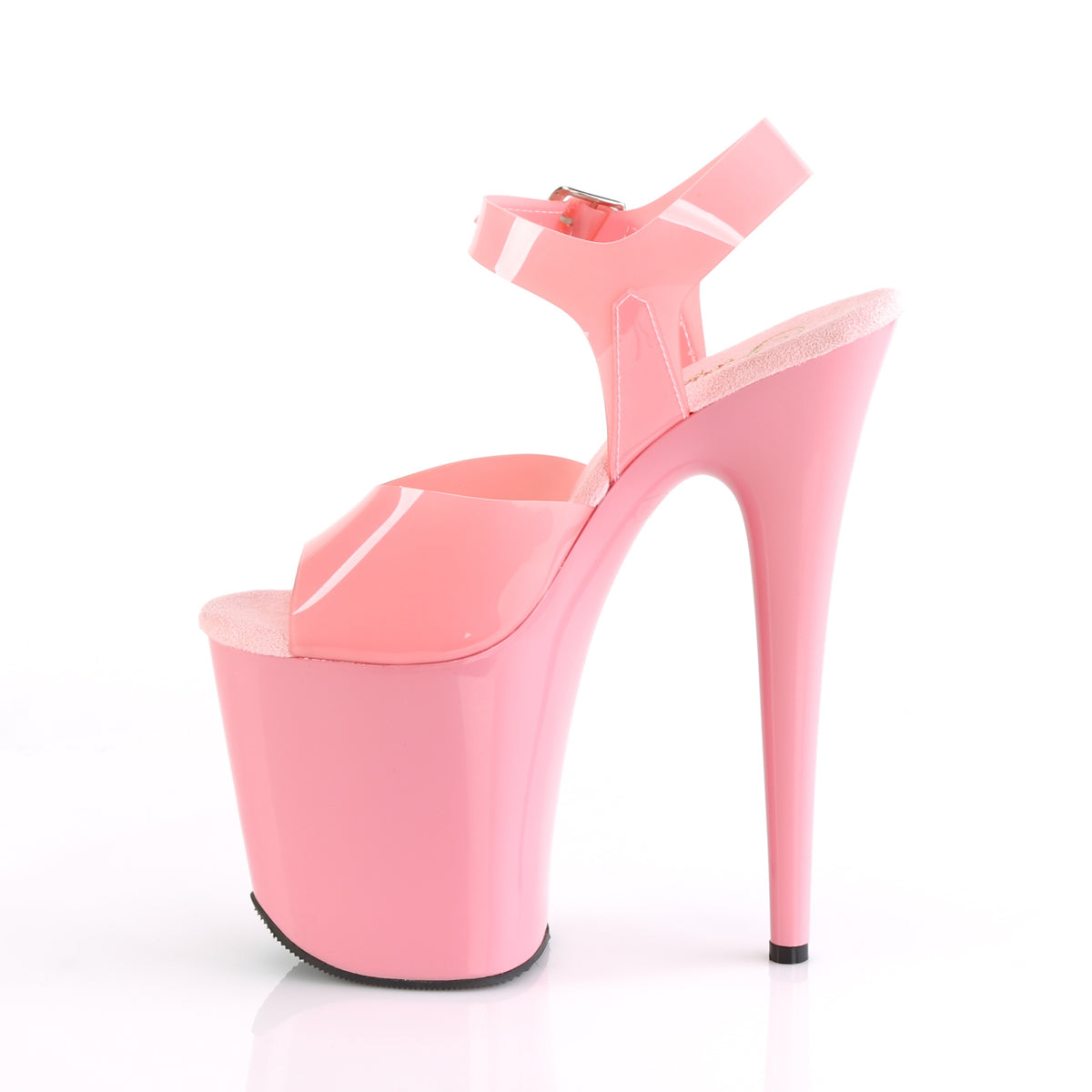 Pleaser Womens Sandals FLAMINGO-808N Baby Pink (Jelly-Like) TPU/Baby Pink