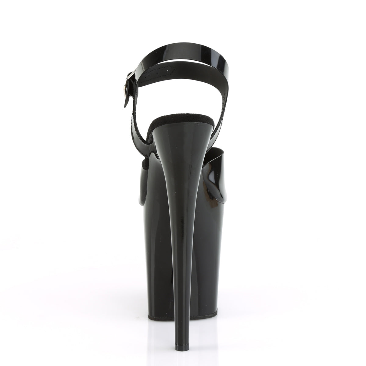 Pleaser Womens Sandals FLAMINGO-808N Blk (Jelly-Like) TPU/Blk