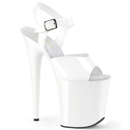 Pleaser Damen Sandalen FLAMINGO-808n WHT (GELLY-LIFE) TPU / WHT