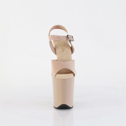 Pleaser Womens Sandals FLAMINGO-808N Cream (Jelly-Like) TPU/Cream