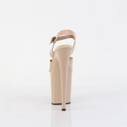 Pleaser Women's Platform Shoes FLAMINGO-808N Cream (Jelly-Like) TPU/Cream