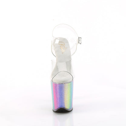 Pleaser   FLAMINGO-808RG-01 CLR/Rainbow Funkeln