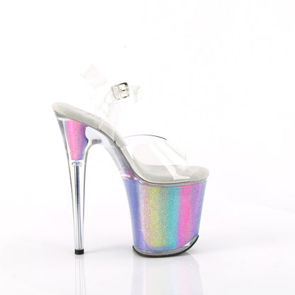 Pleaser   FLAMINGO-808RG-01 CLR/Rainbow Funkeln