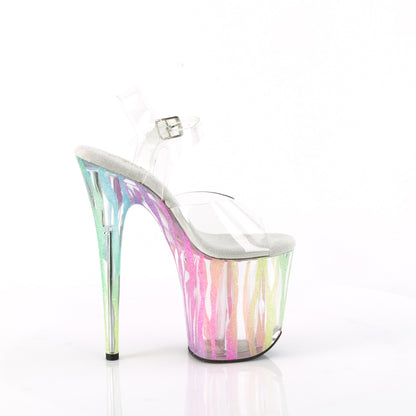 Pleaser   FLAMINGO-808RG-03 Clr/Rainbow Glitter