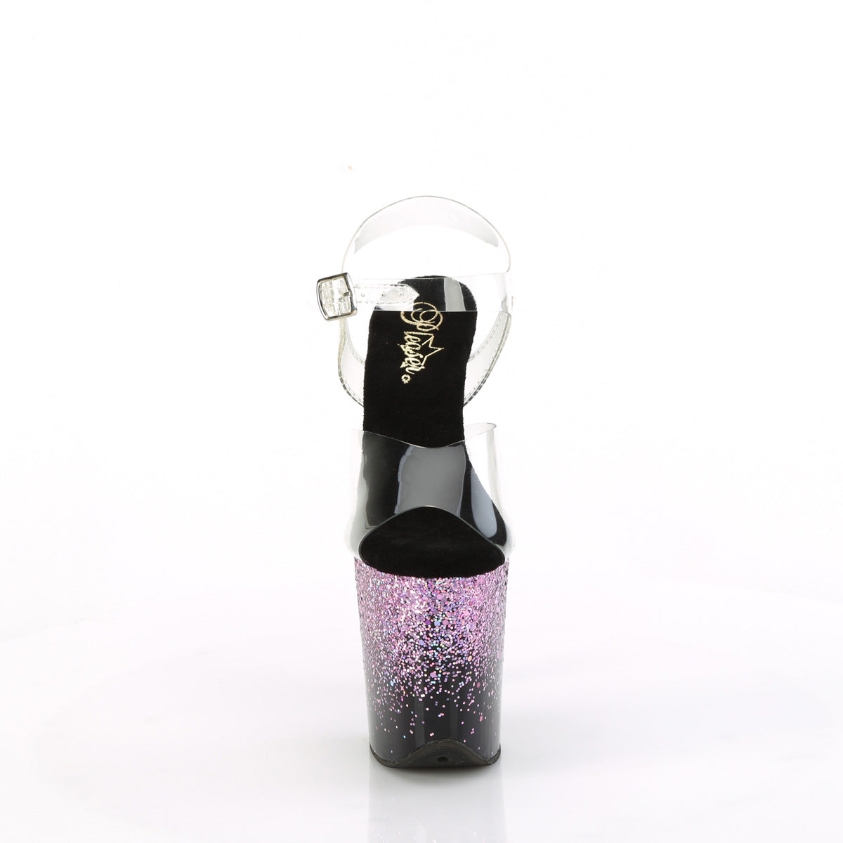 Pleaser   FLAMINGO-808SS CLR/BLK-Purpur Multi Glitter