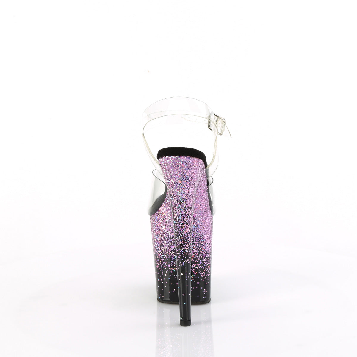Pleaser   FLAMINGO-808SS CLR/BLK-Purpur Multi Glitter