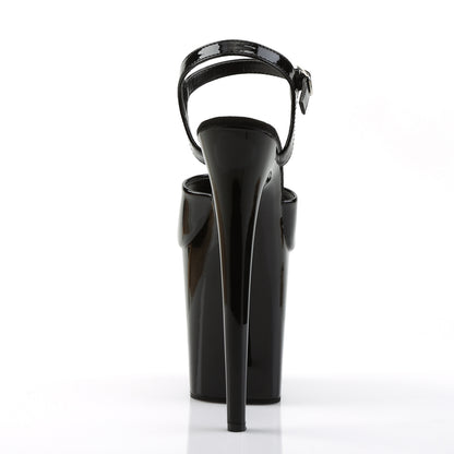 Pleaser Womens Sandals FLAMINGO-809 Blk Pat/Blk