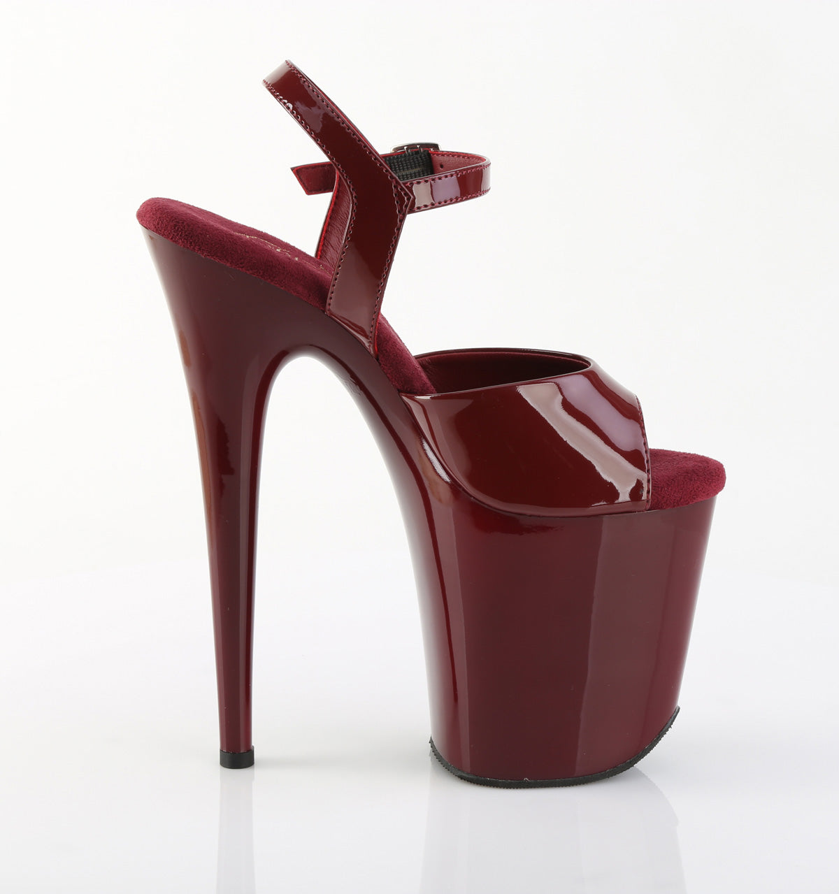 Pleaser Women's Platform Shoes FLAMINGO-809 Burgundy Pat/Burgundy