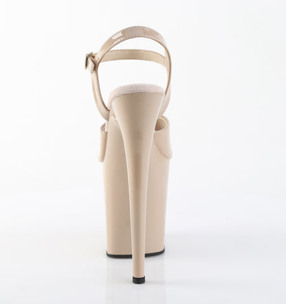 Pleaser Women's Platform Shoes FLAMINGO-809 Nude Pat/Nude