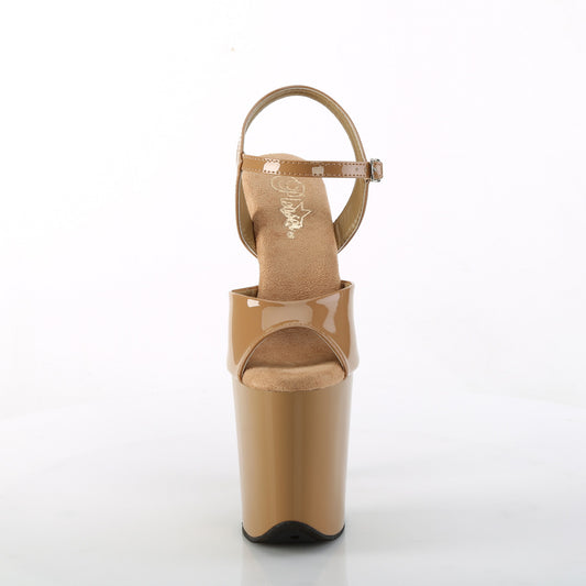 Pleaser Women's Platform Shoes FLAMINGO-809 Toffee Pat/Toffee
