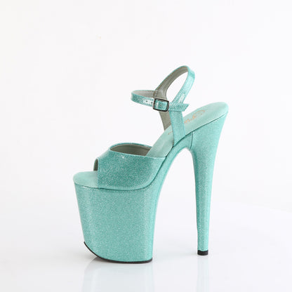 Pleaser   FLAMINGO-809GP Aqua Glitter Pat/M.
