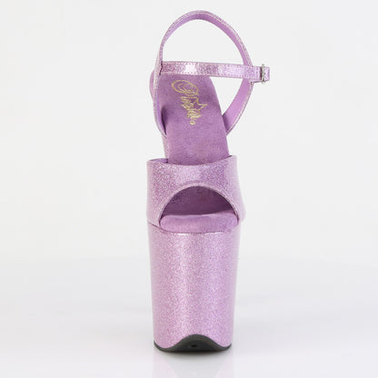 Pleaser Women's Platform Shoes FLAMINGO-809GP Lilac Glitter Pat/M