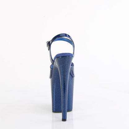 Pleaser   FLAMINGO-809GP Navy Blue Glitter Pat/M.