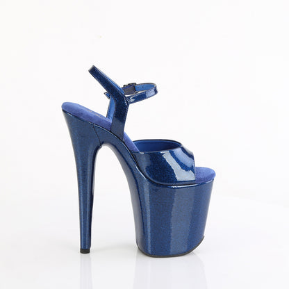 Pleaser   FLAMINGO-809GP Navy Blue Glitter Pat/M.