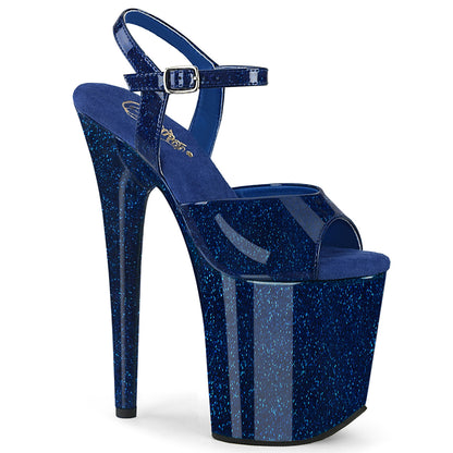 Pleaser   FLAMINGO-809GP Navy Blue Glitter Pat/M.
