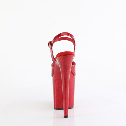 Pleaser   FLAMINGO-809GP Ruby Red Glitter Pat/M