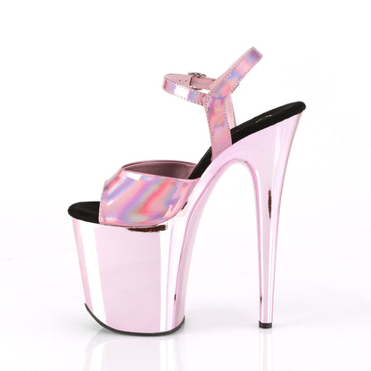 Pleaser Womens Sandals FLAMINGO-809HG B. Pink Hologram/B. Pink Chrome