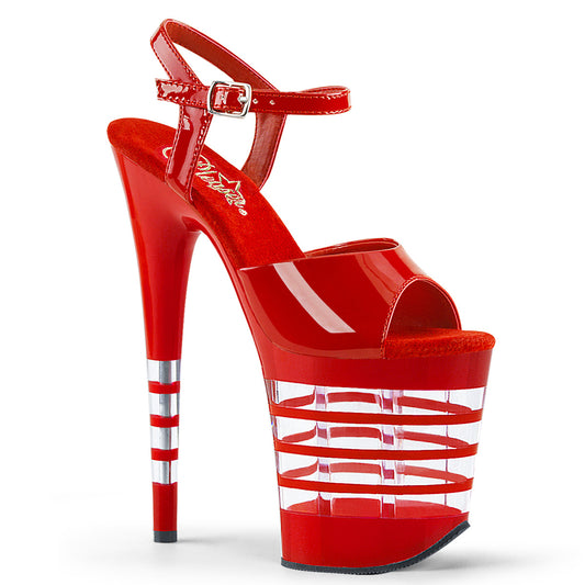 Pleaser Damen Sandalen FLAMINGO-809ln rot pat / rot