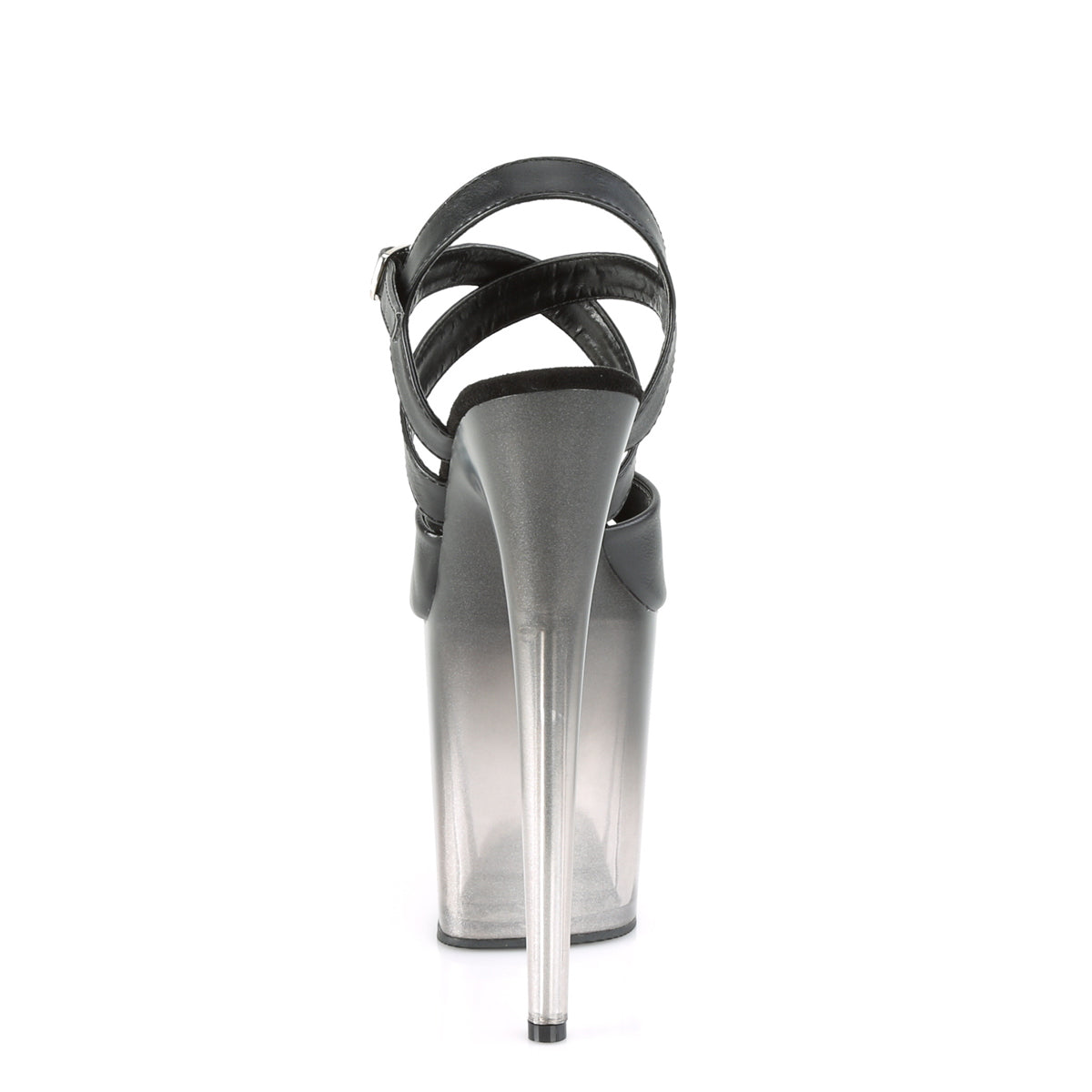 Pleaser Womens Sandals FLAMINGO-822T Blk Faux Leather/Faded Blk