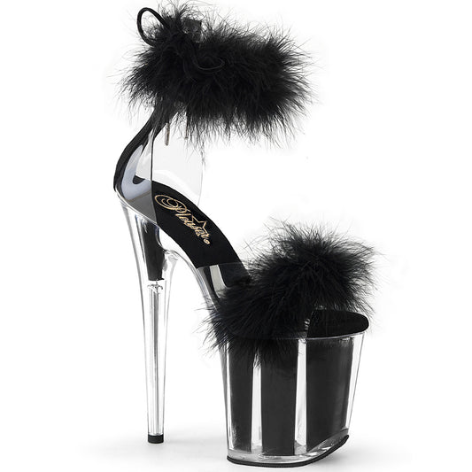 Pleaser   FLAMINGO-824f CLR-BLK FIN/M.