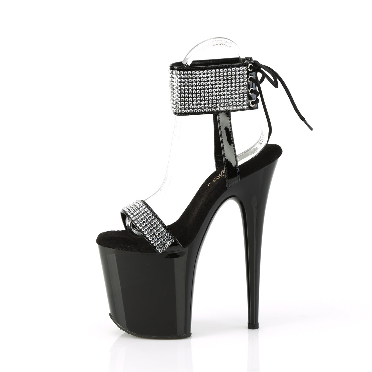 Pleaser   FLAMINGO-870 BLK PAT-RS/BLK