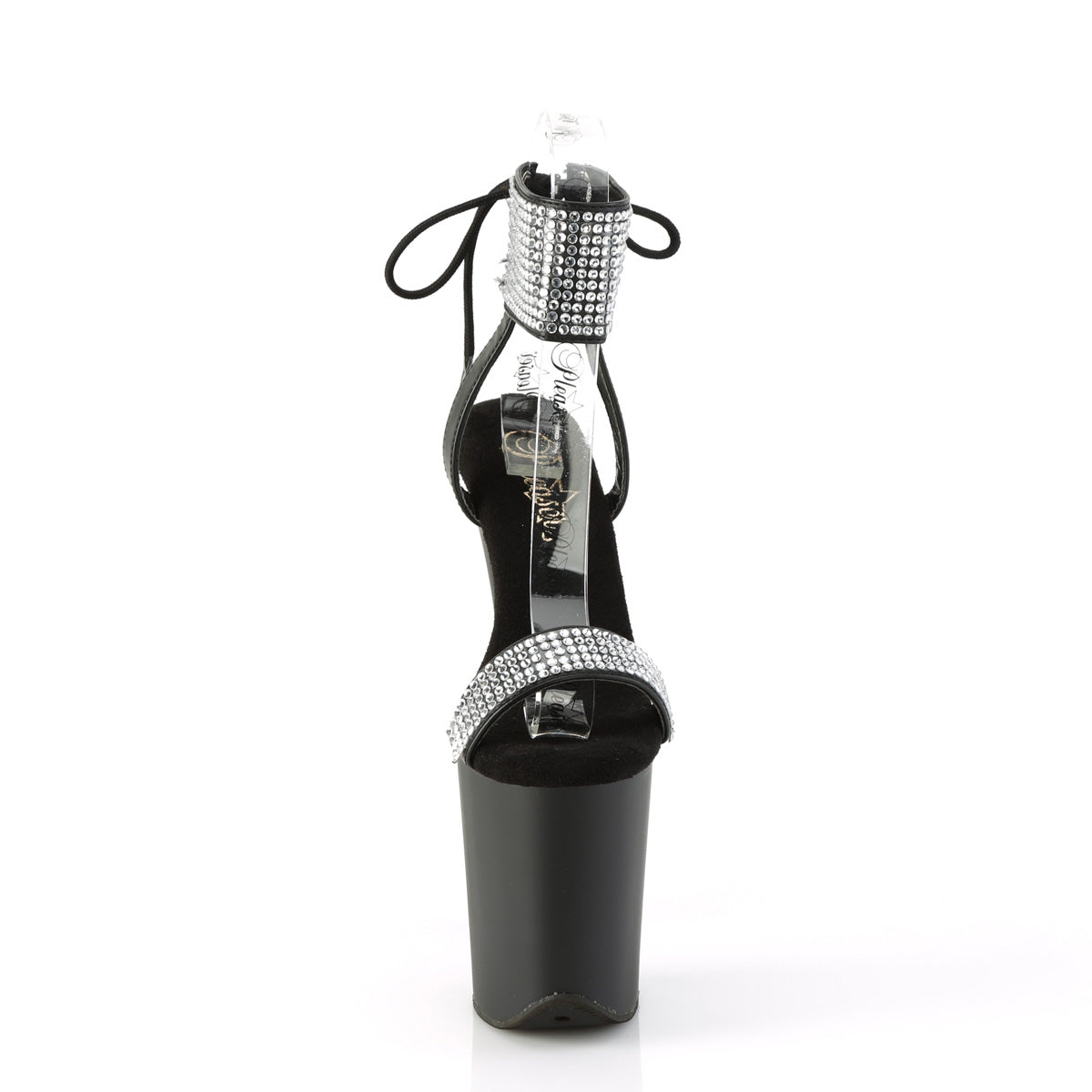 Pleaser   FLAMINGO-870 BLK Faux Leder-RS/BLK Matte