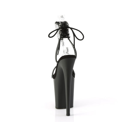 Pleaser   FLAMINGO-870 BLK Faux Leder-RS/BLK Matte