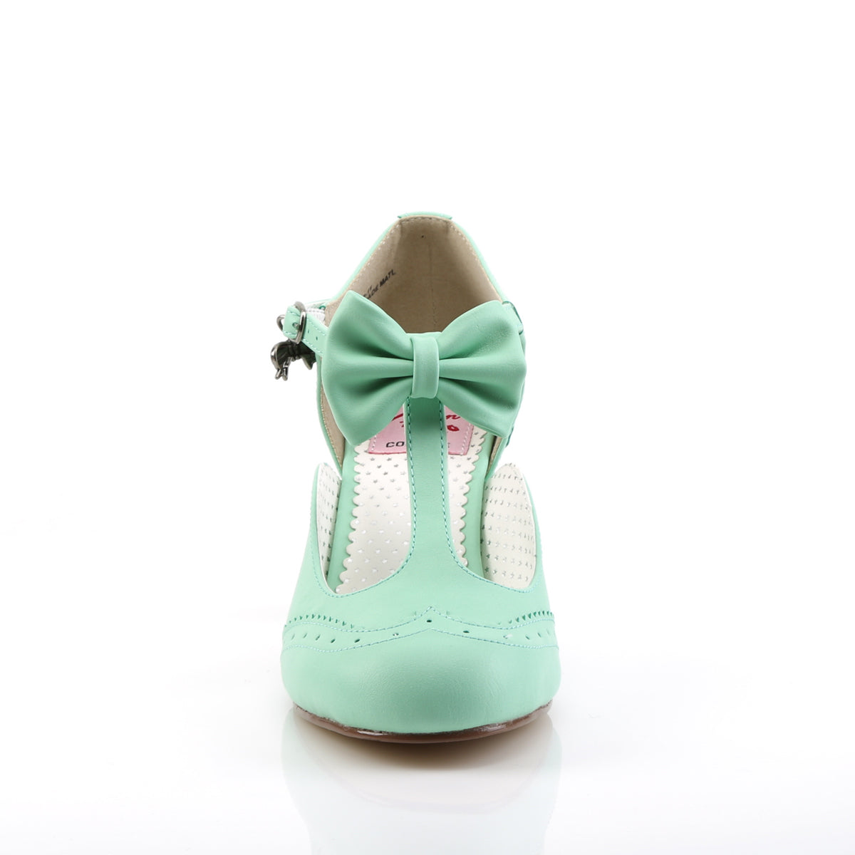 Pin Up Couture Frauenpumpen FLAPPER-11 Mint-Faux-Leder
