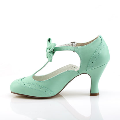 Pin Up Couture Frauenpumpen FLAPPER-11 Mint-Faux-Leder