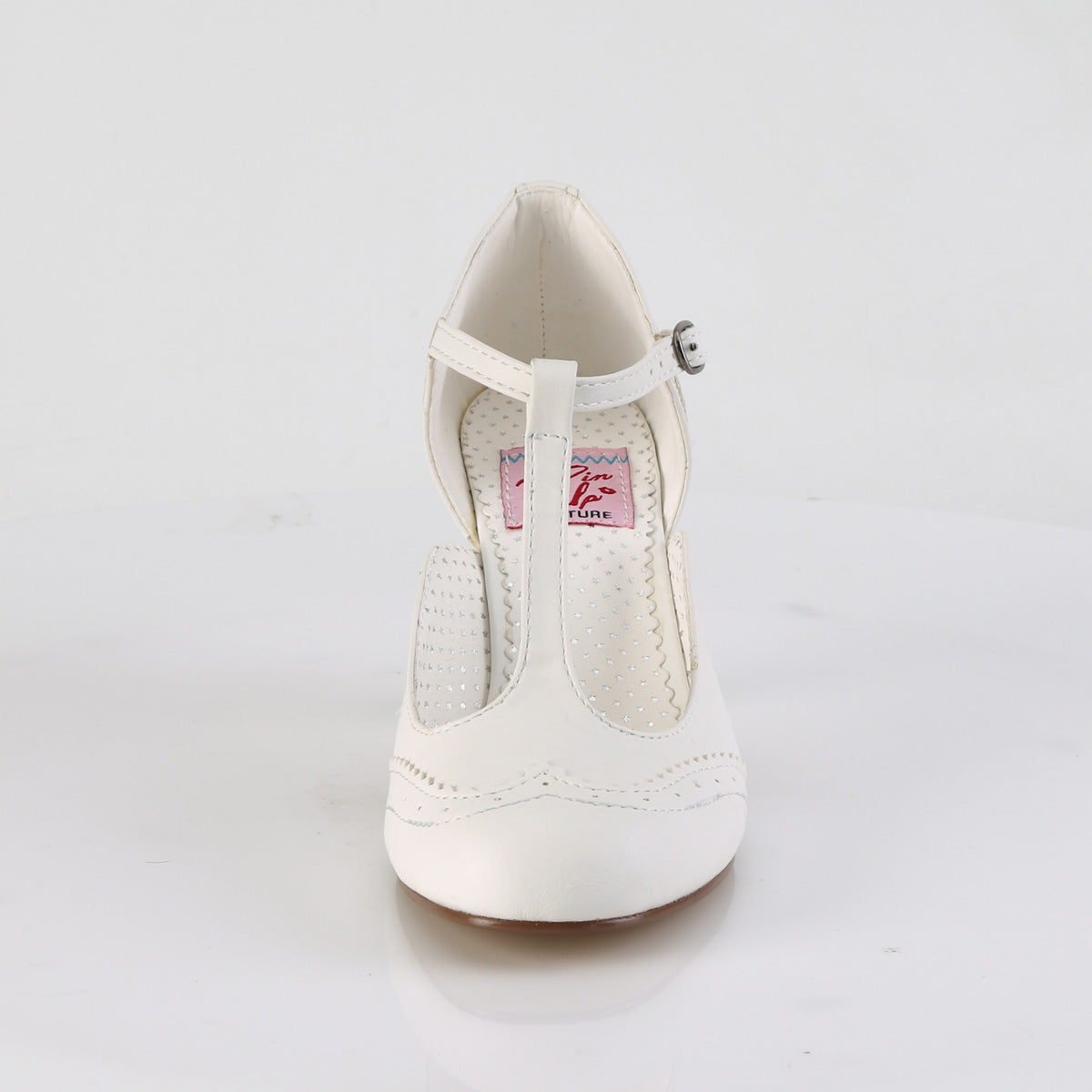 Pin Up Couture Womens Pumps FLAPPER-26 Wht Pu