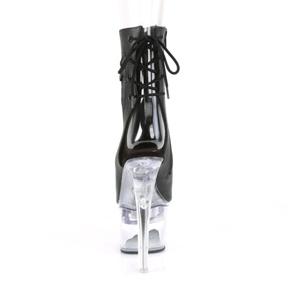 Pleaser Womens Ankle Boots FLASHDANCE-1018-7 Blk Faux Leather/Clr
