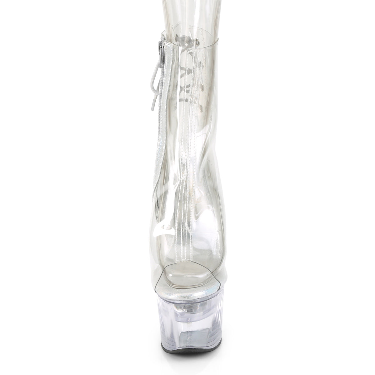 Pleaser Damen Knöchelstiefel FLASHDANCE-1018c-7 CLR / CLR