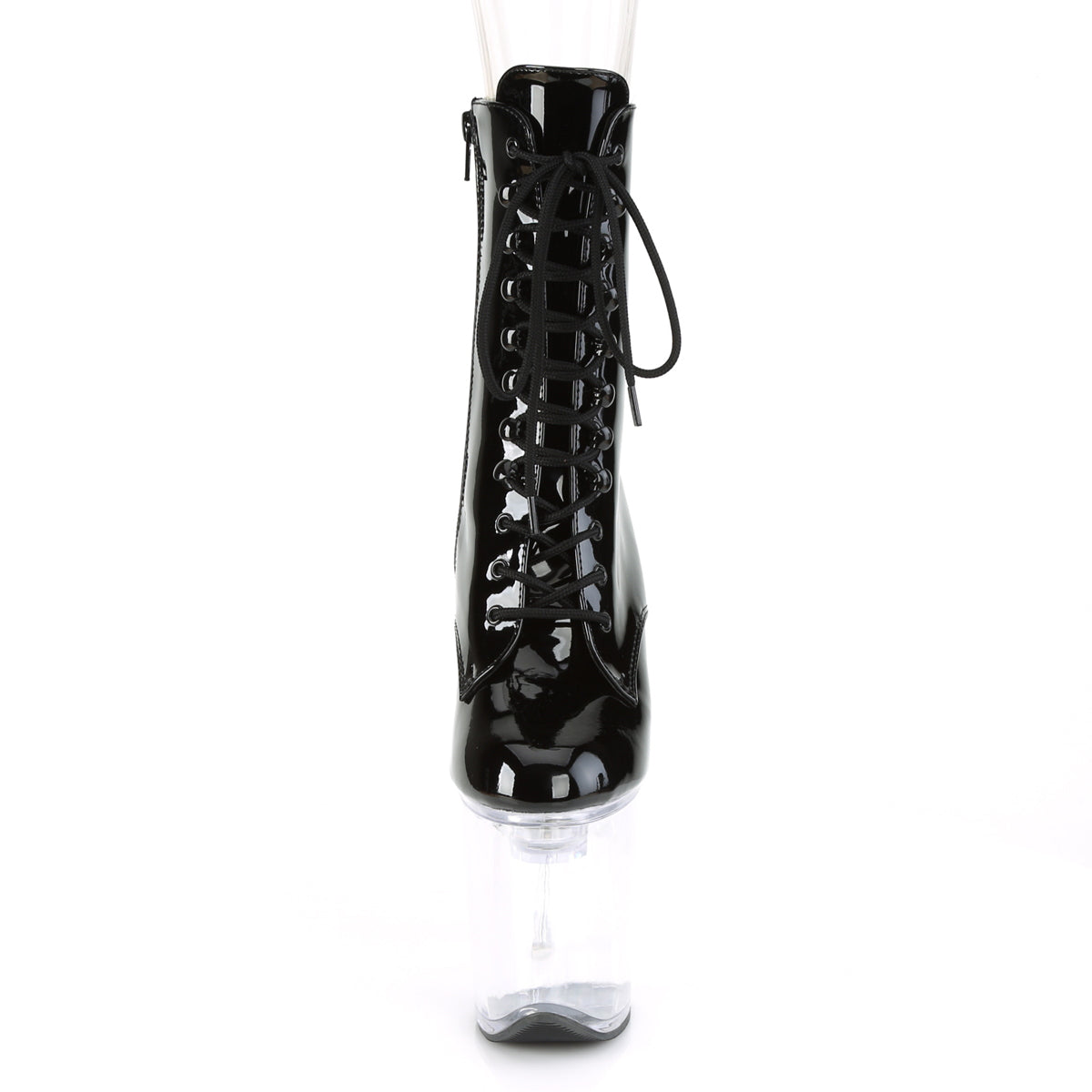 Pleaser Womens Ankle Boots FLASHDANCE-1020-8 Blk Pat/Clr
