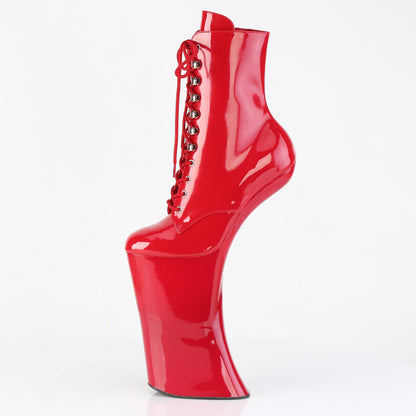 Pleaser Women's Platform Shoes FORBIDDEN-1020 Red Pat/Red