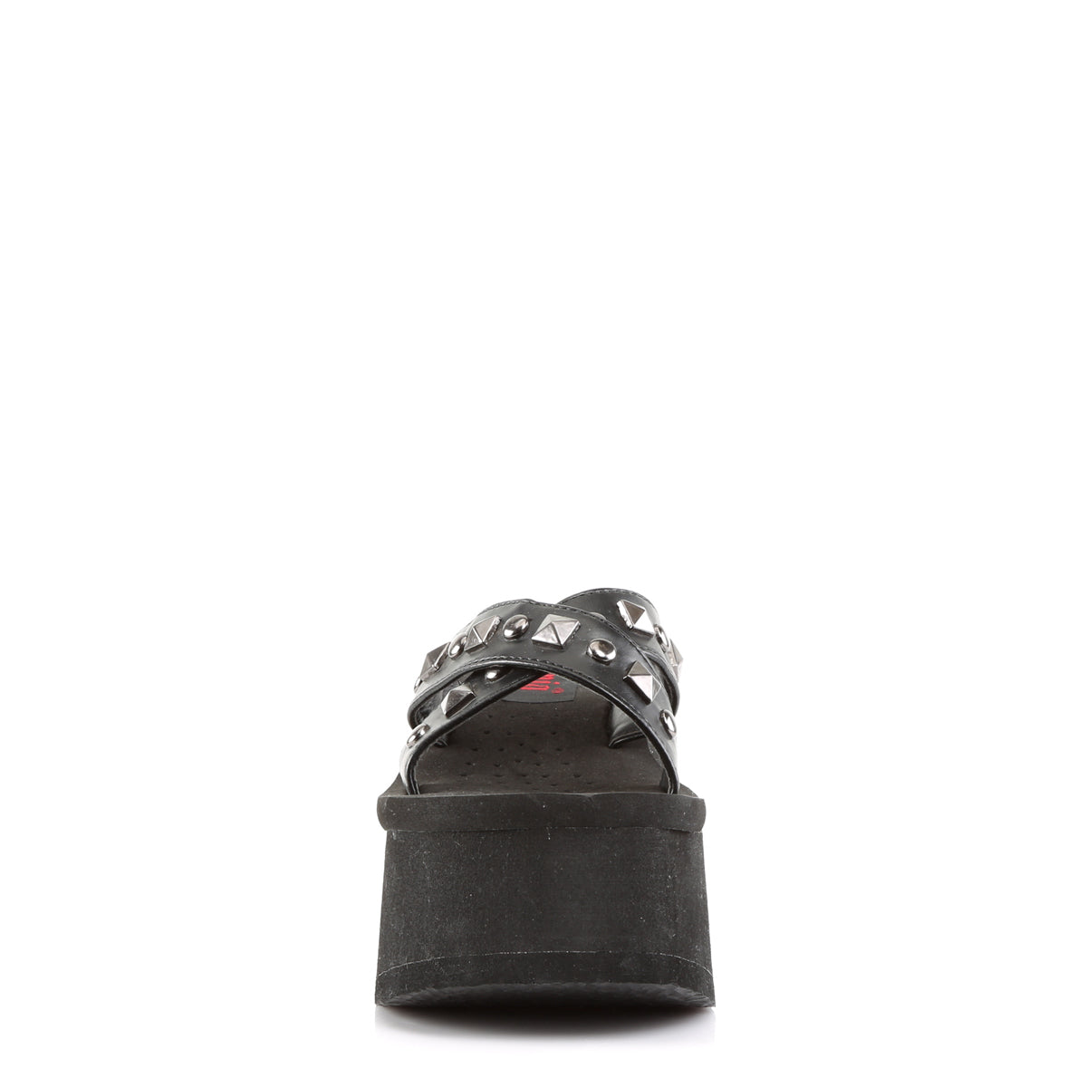 DemoniaCult Frauen Sandalen FUNN-29 BLK Vegan Leder