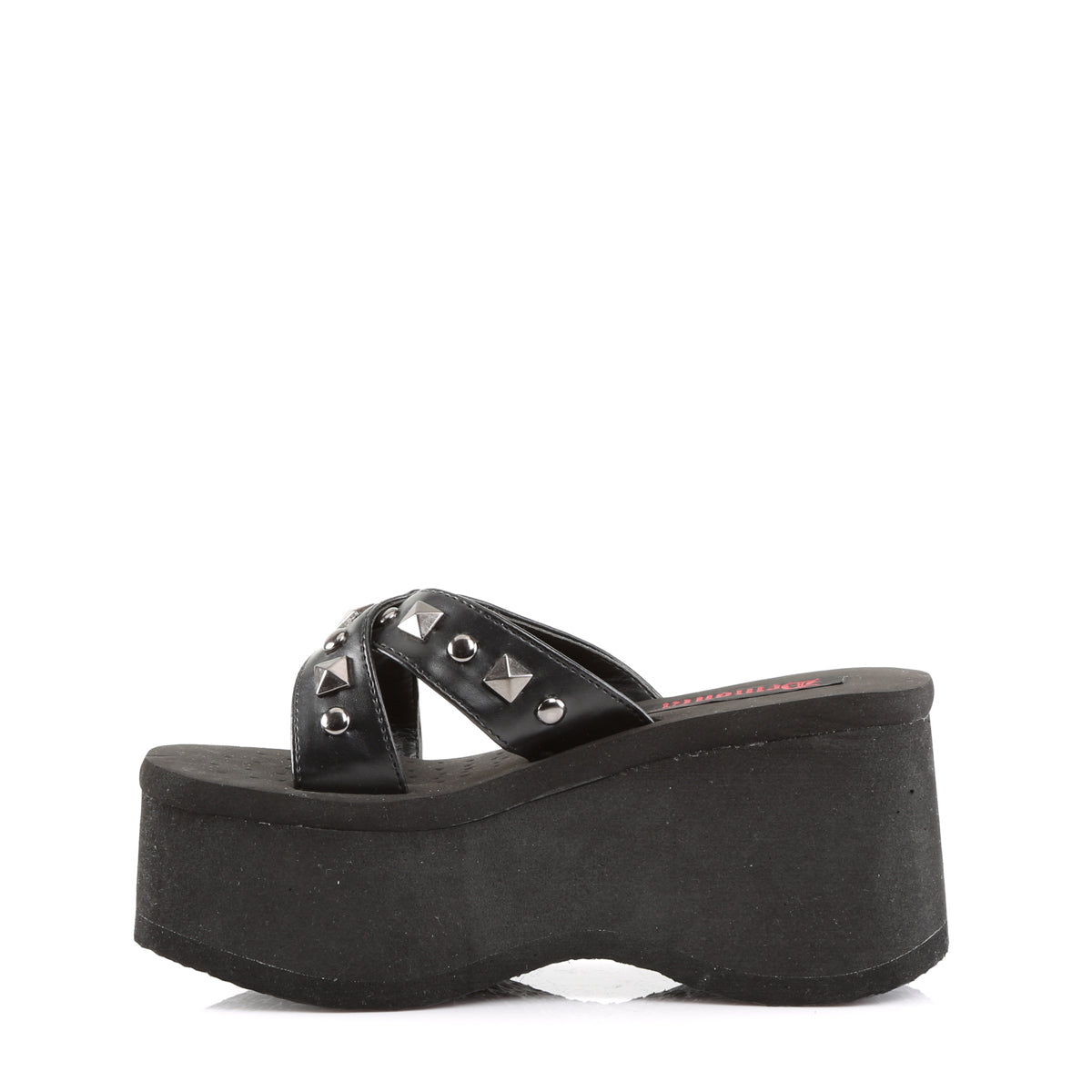 DemoniaCult Frauen Sandalen FUNN-29 BLK Vegan Leder
