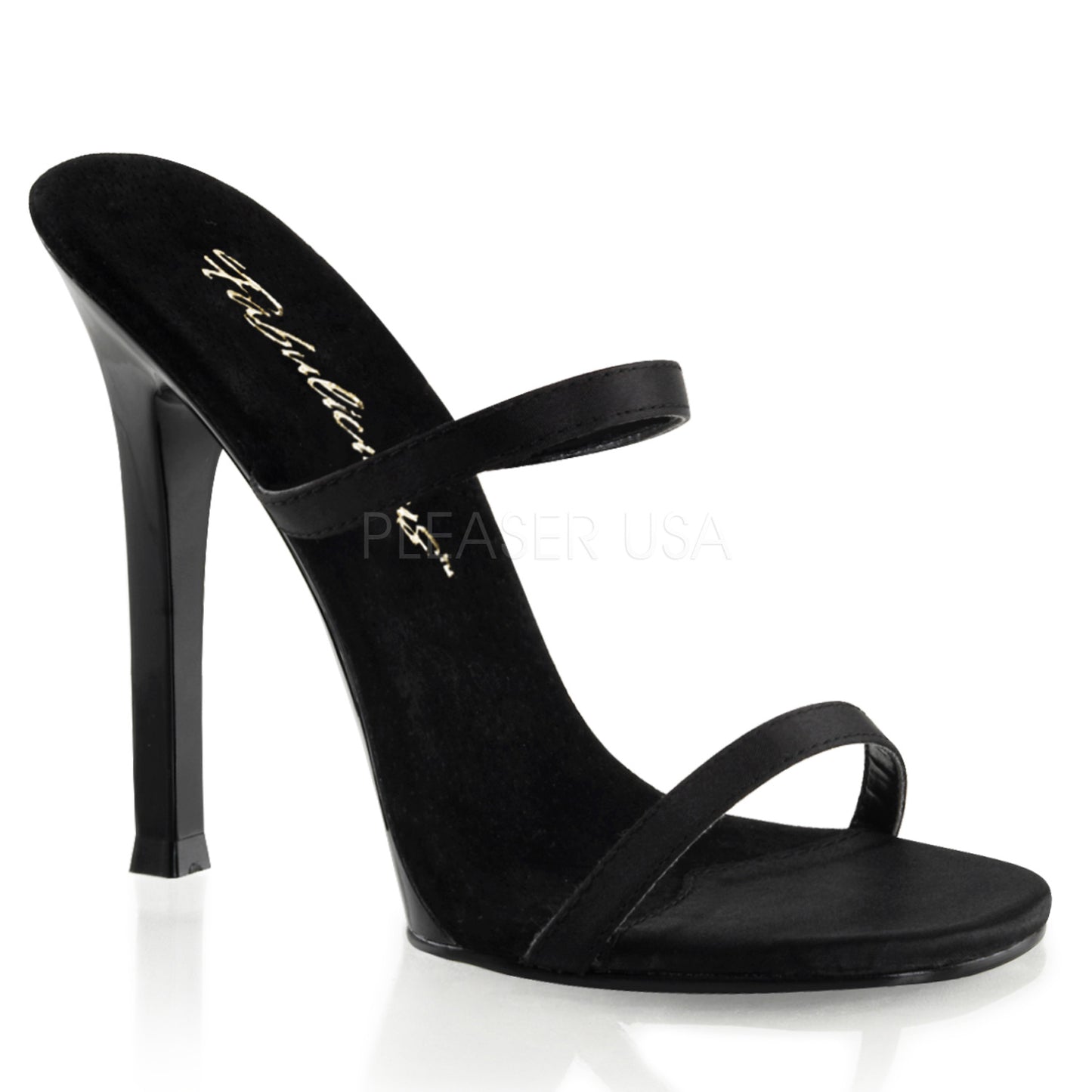 Fabulicious Damen Sandalen GALA-02 blk satin.