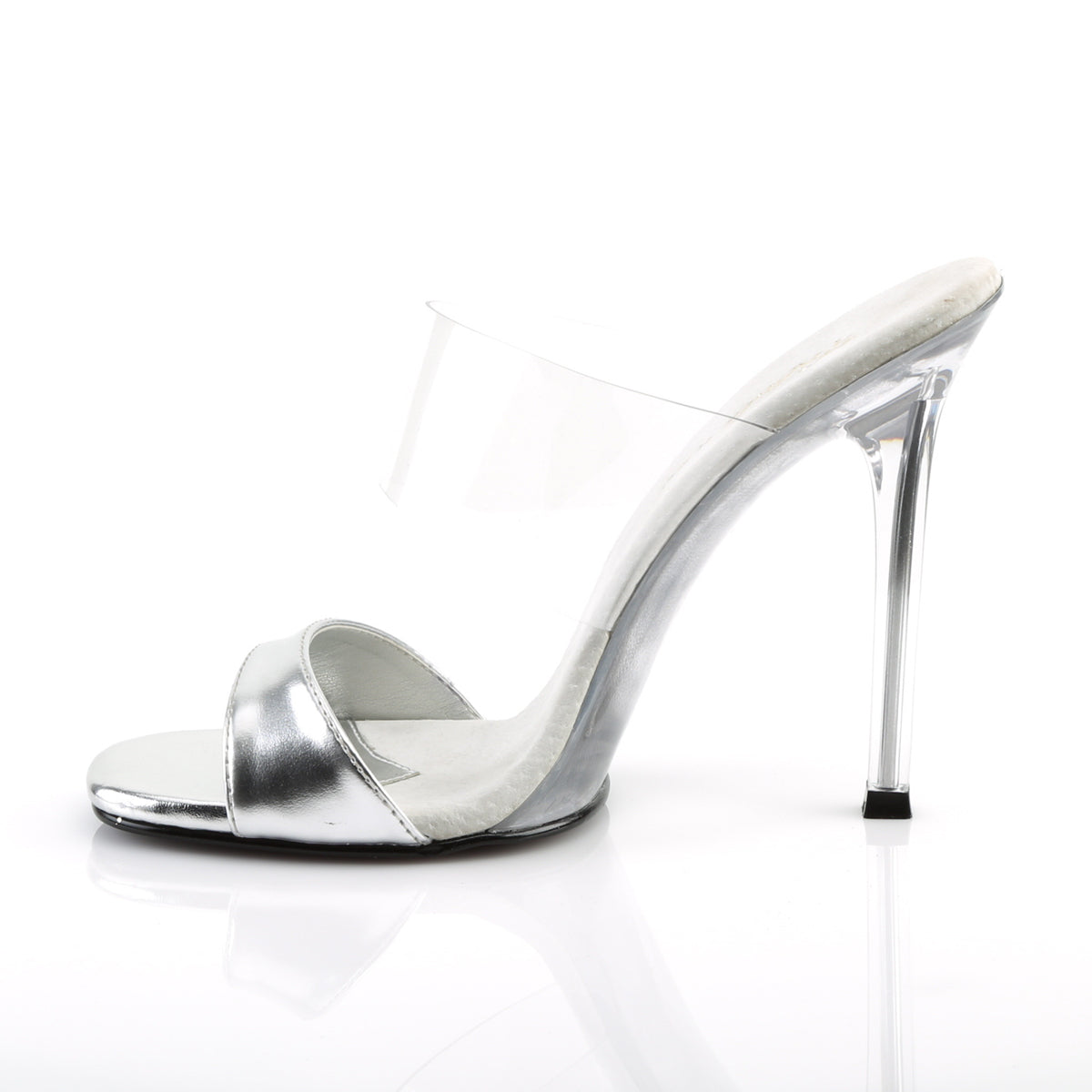 Fabulicious Womens Sandals GALA-02L Slv Met. Pu-Clr/Clr