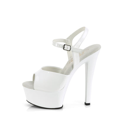 Pleaser  Sandalen GLEAM-609 WHT PAT / WHT