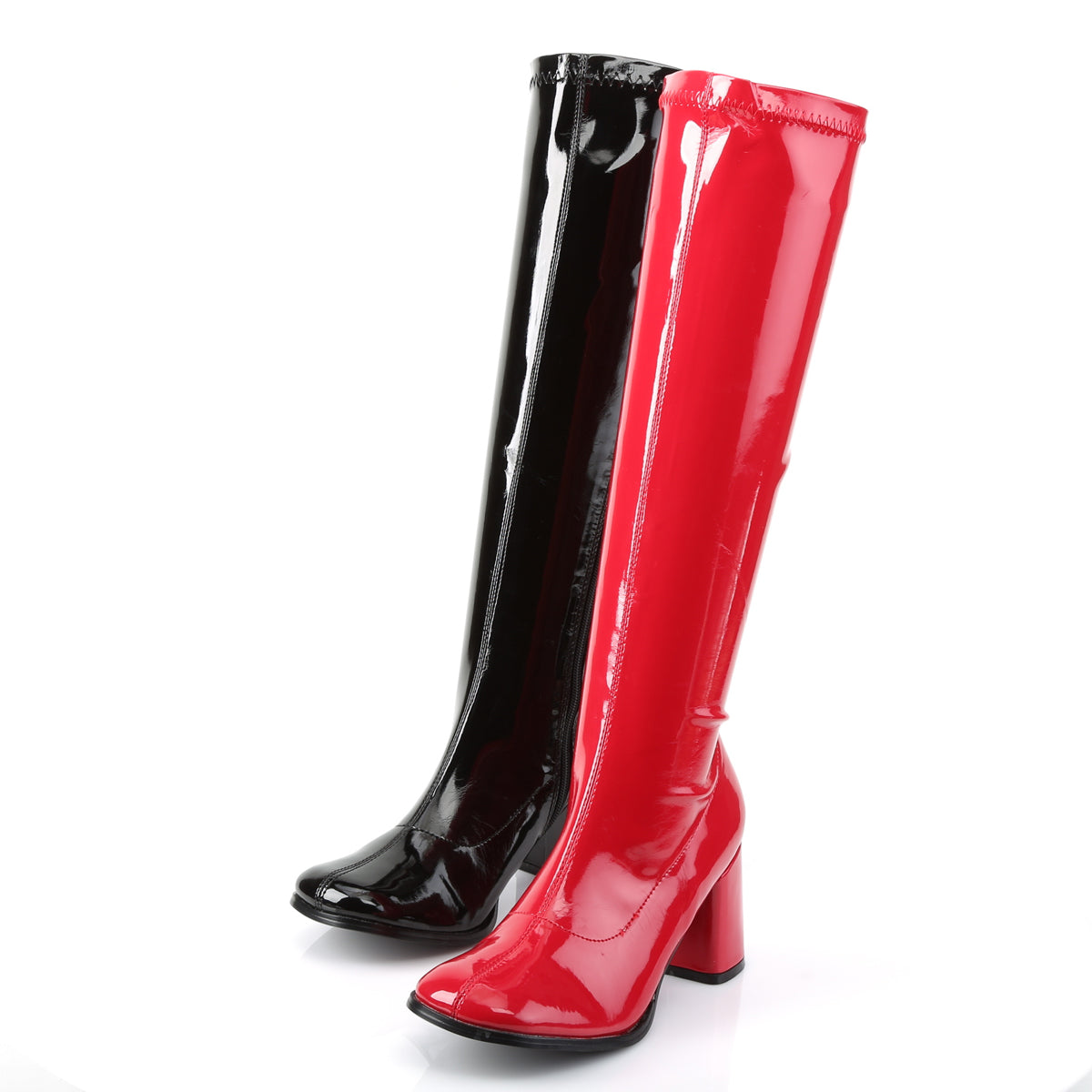Funtasma Womens Boots. Gogo-300HQ BLK-Red Pat